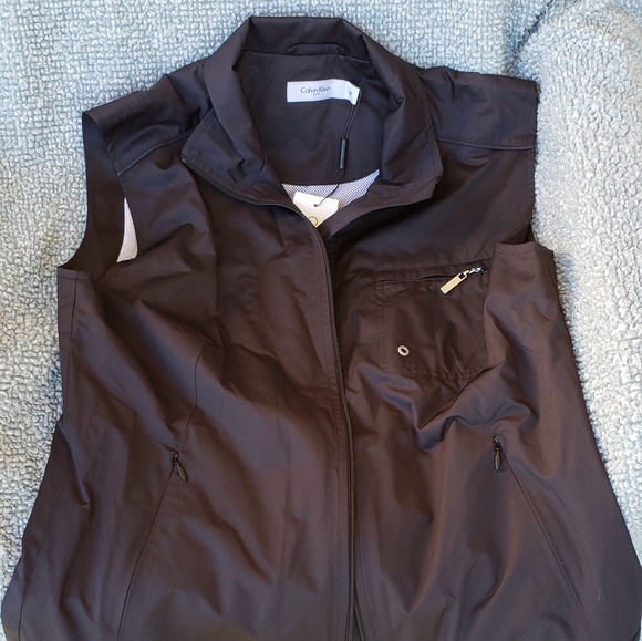 calvin klein golf vest